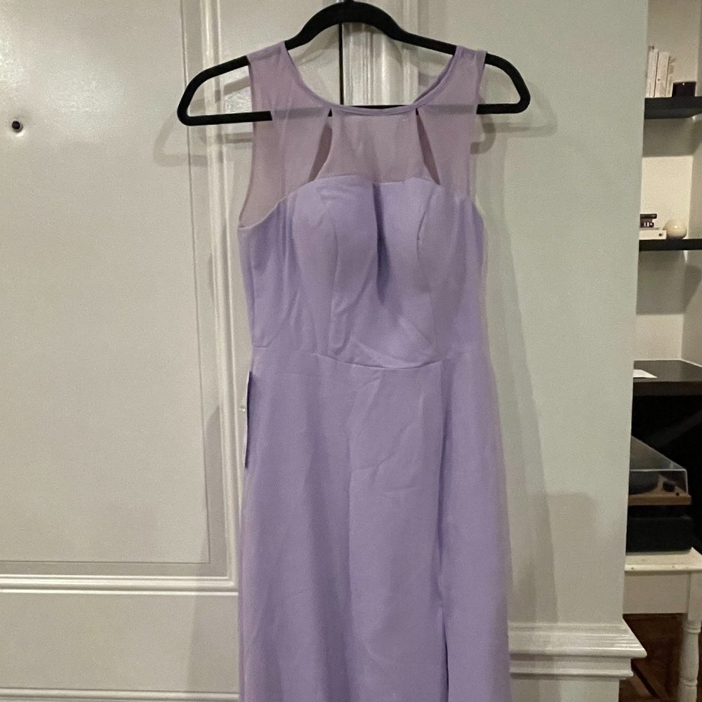 Azazie Kai Lilac Size 4 Womens Dress